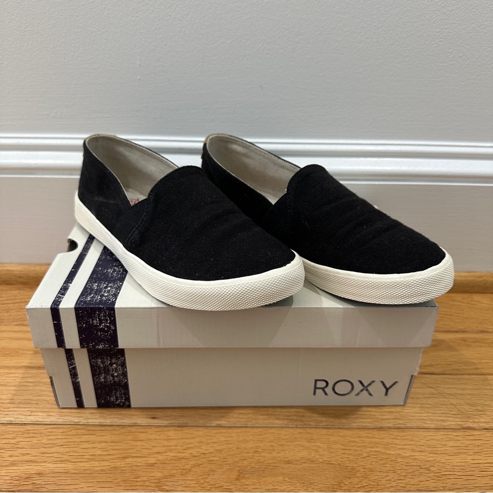 Roxy Black Slip-On Sneakers